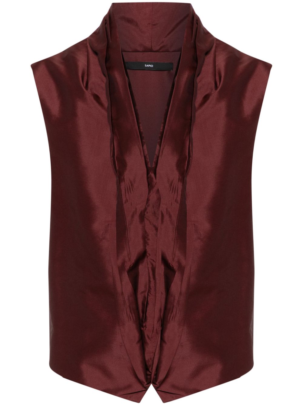 SAPIO Taffeta gilet Rood