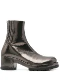 SAPIO lizard-skin effect boots - Grey