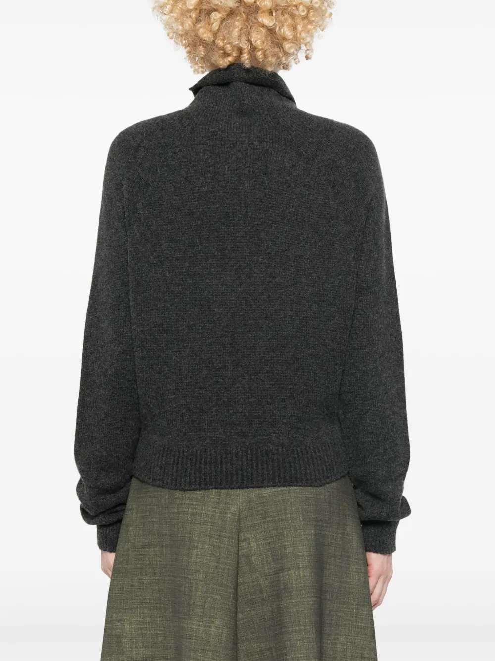 Shop Philosophy Di Lorenzo Serafini Barbell Pin-detail Sweater In 516 Grey