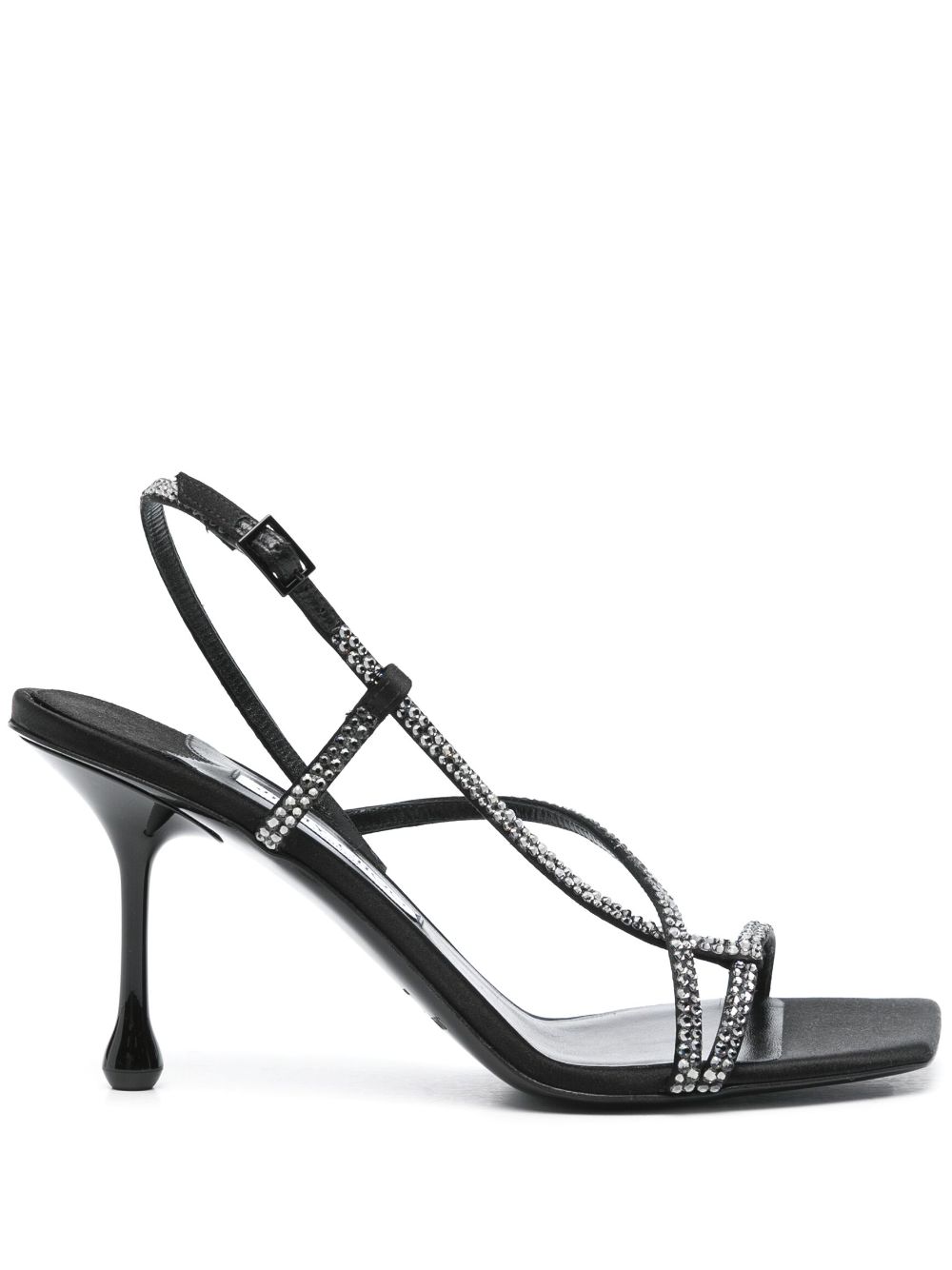 Jimmy Choo 80 mm Etana sandalen Zwart