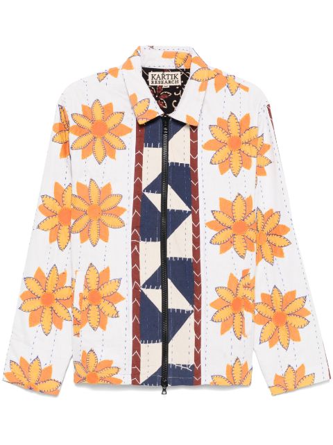 Kartik Research Rangoli-embroidered jacket