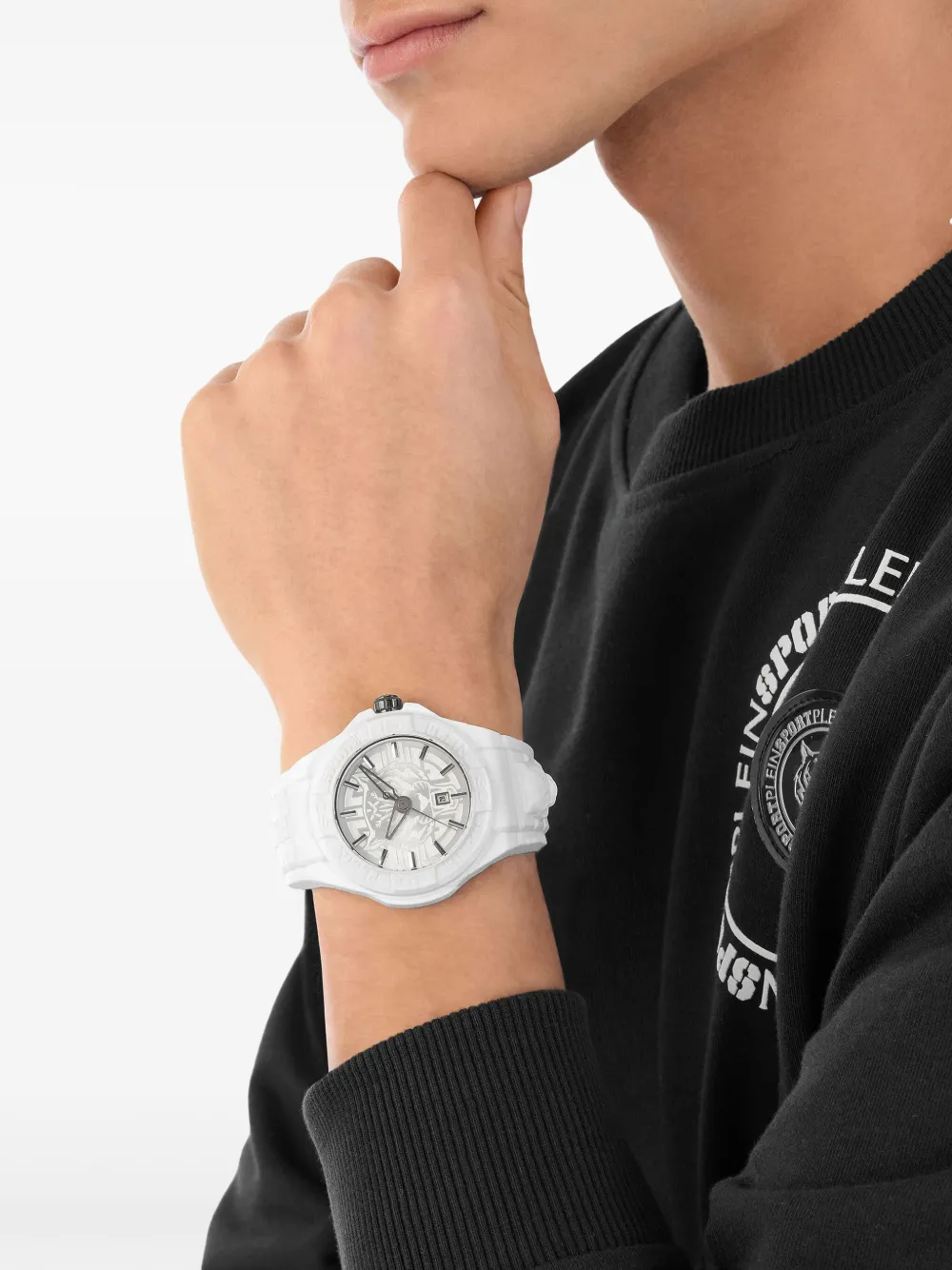 Plein Sport New Fearless Silicone Watch In White