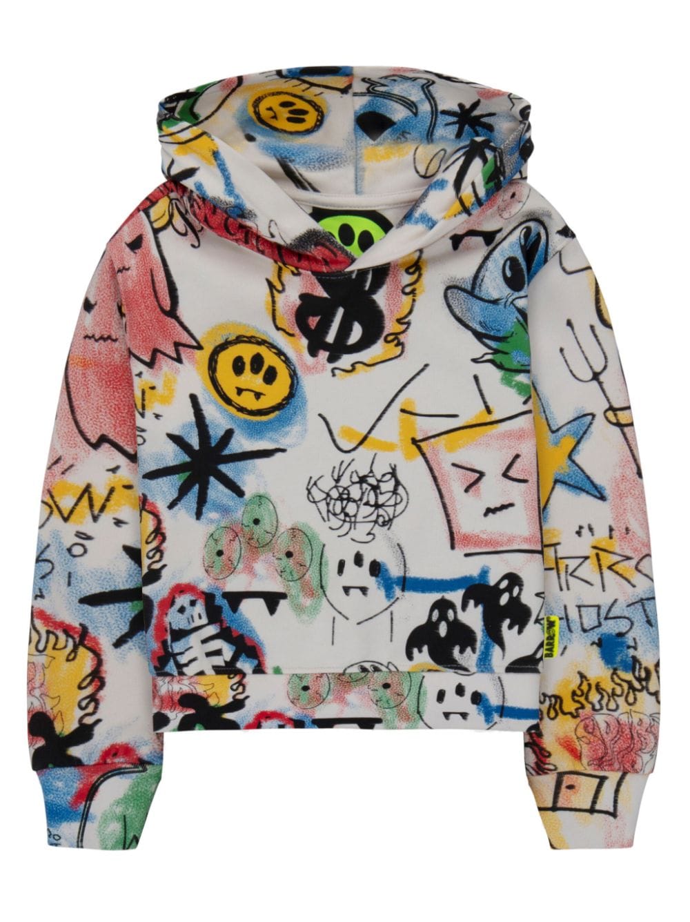 Barrow kids Hoodie met print Wit