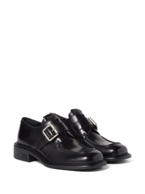 靴 \"miu miu\" pointed toe leather derby Miu Miu Leather Casual Derby Loafers | neimanmarcus | REVERSIBLE