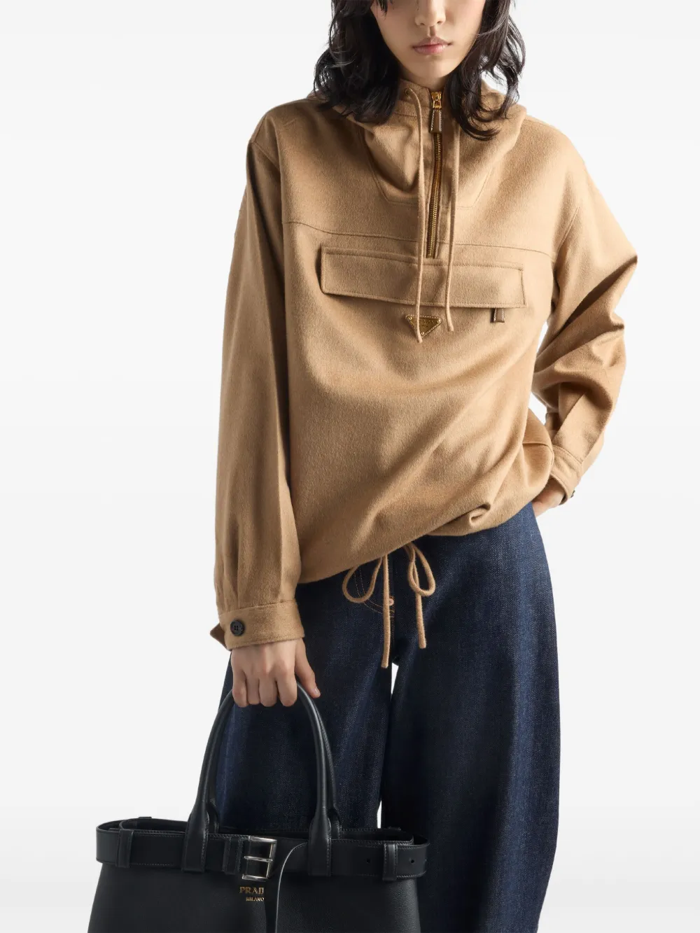 Prada Jack met kameelhaar Bruin