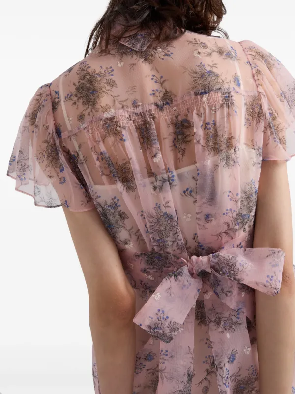 Prada Nylonette Mini Dress | Pink | FARFETCH