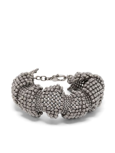 Brunello Cucinelli sterling silver sculpted bracelet