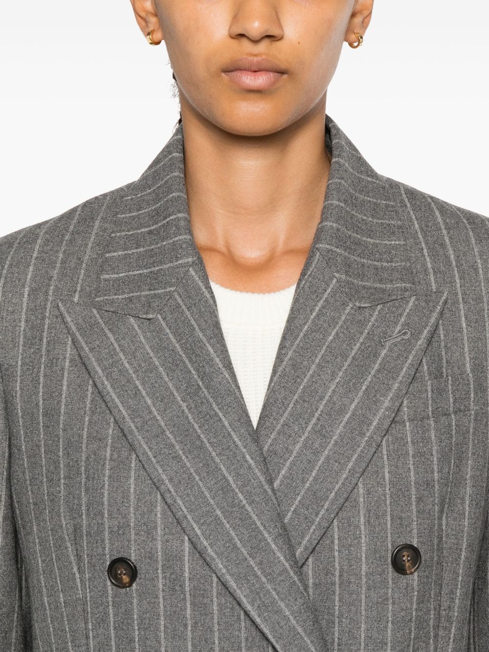 Get the best online deals Brunello Cucinelli Monili-chain blazer Women