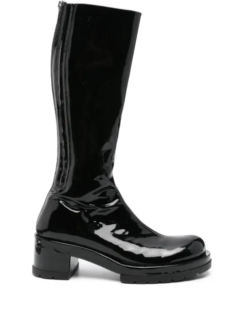 SAPIO 70mm patent-finish boots