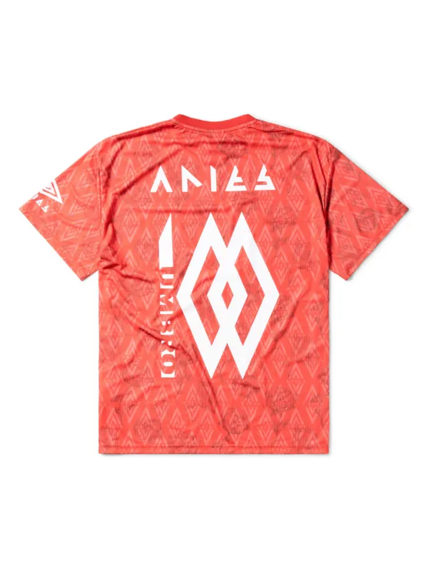 Aries x Umbro Centenary Jersey T-shirt | Red | FARFETCH ID