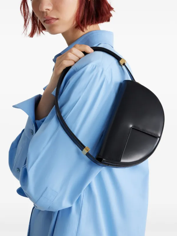 Patou Le Petit Patou Shoulder Bag | Black | FARFETCH UZ