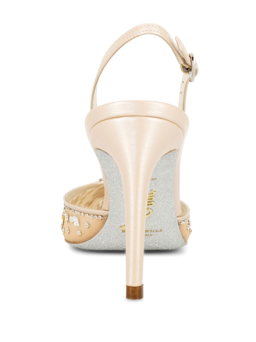 René Caovilla Cinderella 80 mm pumps Beige