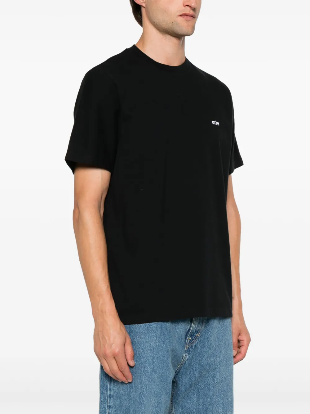 Arte Antwerp T-shirt met bloemenprint Zwart