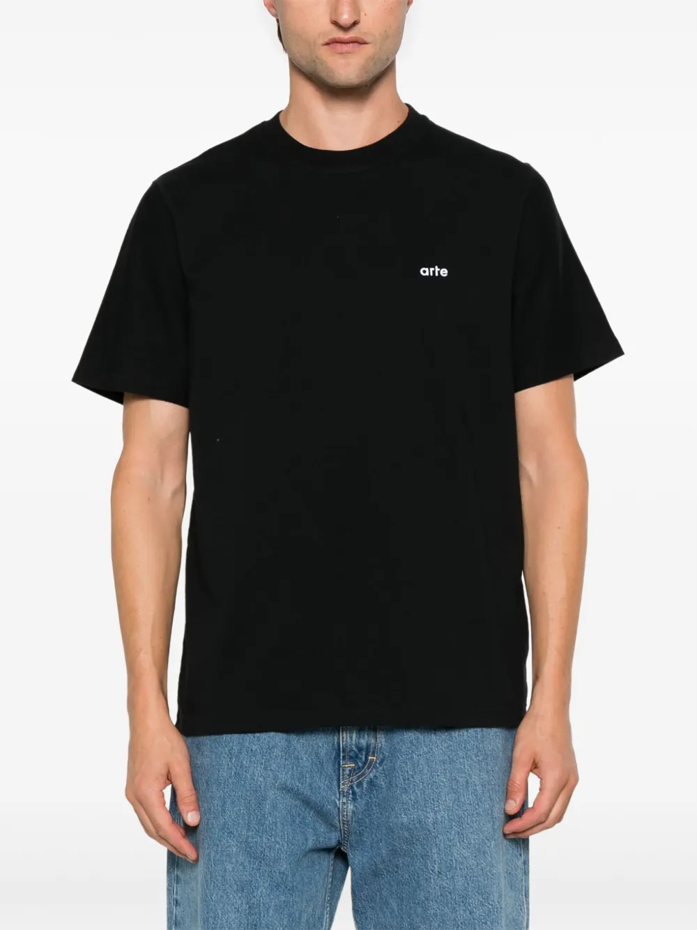Arte Antwerp T-shirt met bloemenprint Zwart