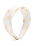 Moschino Kids heart-print headband - Neutrals