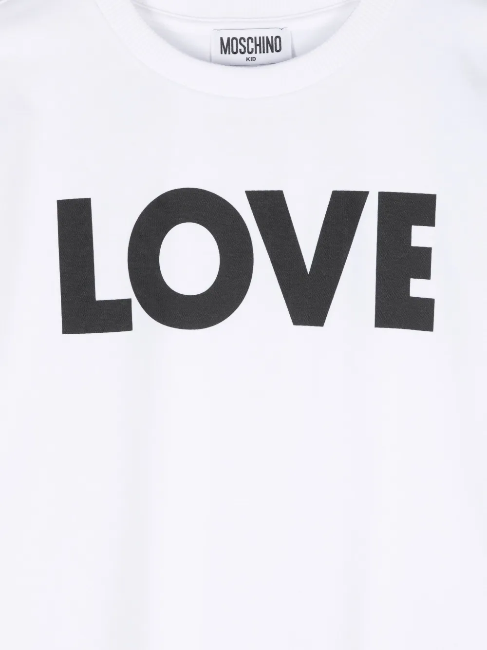 Moschino Kids T-shirt met print Wit