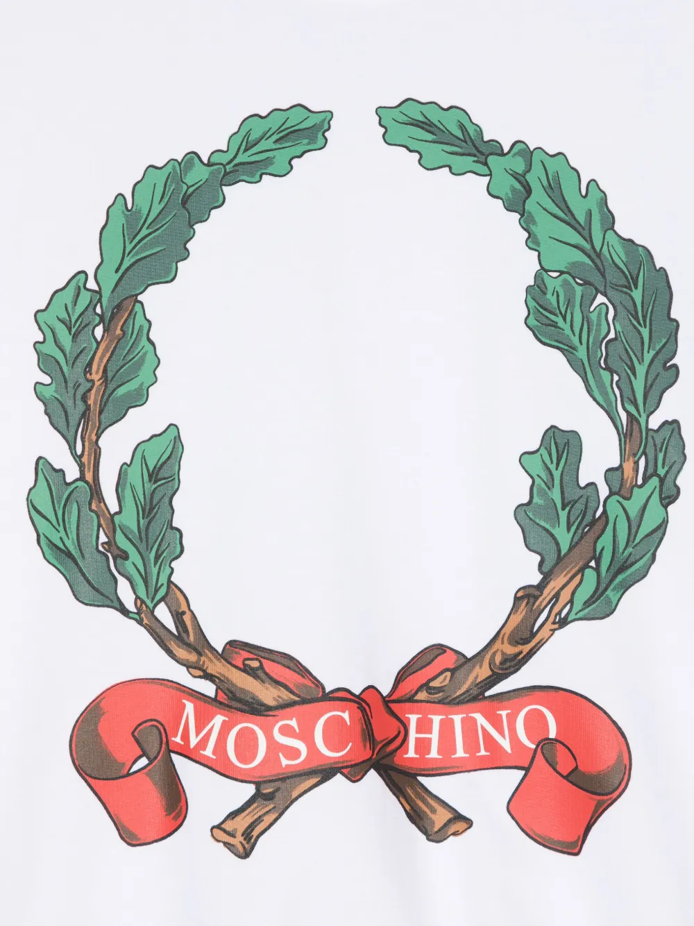 Moschino Kids Sweater met logoprint Wit