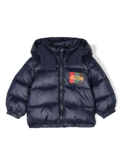 Moschino Kids Teddy Bear print puffer jacket