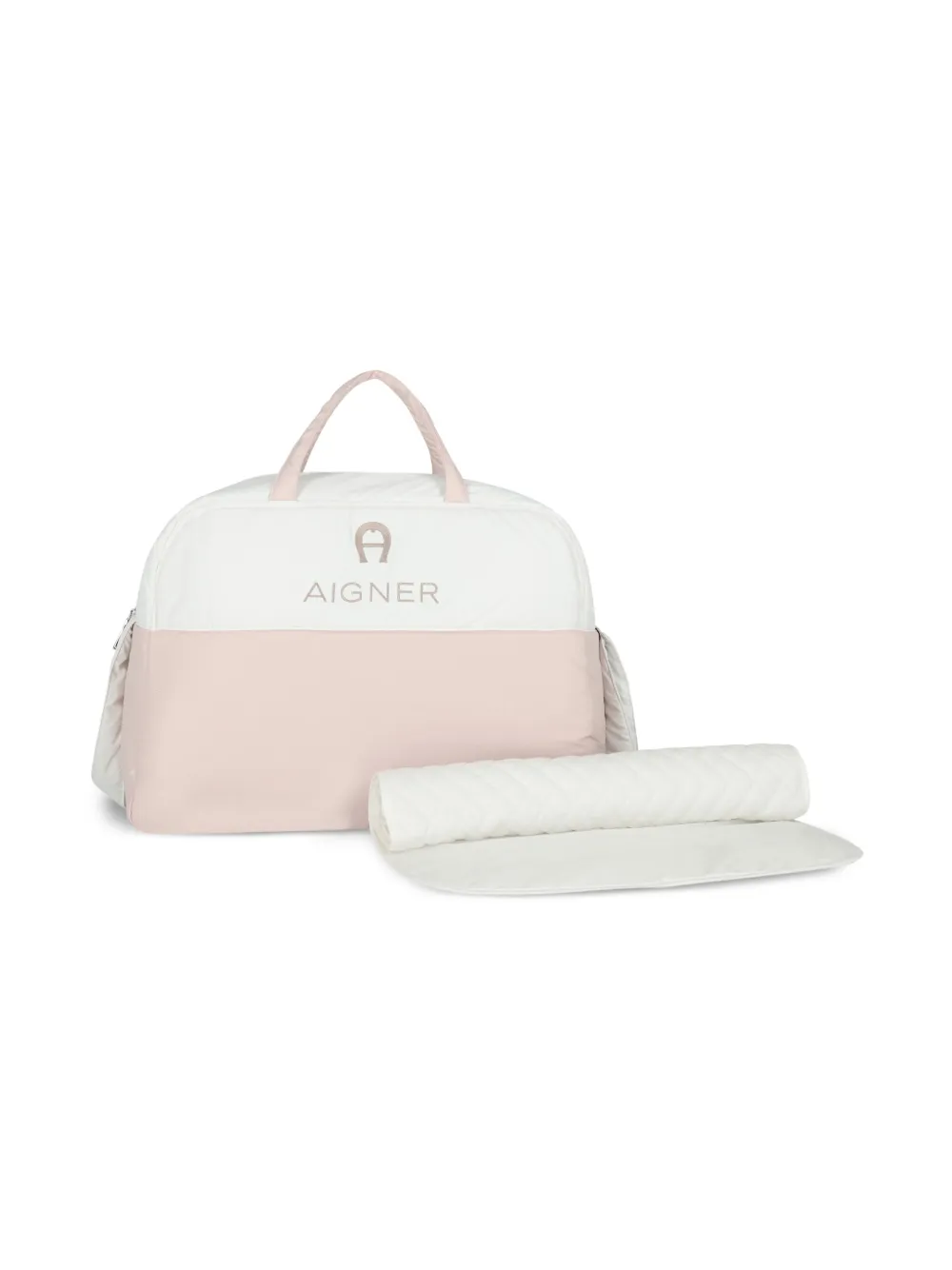 Aigner Kids Luiertas met geborduurd logo Roze