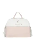 Aigner Kids logo-embroidered diaper bag - Pink