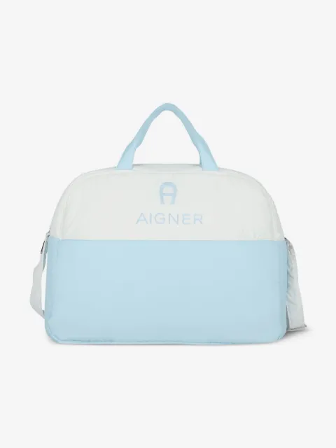 Aigner Kids pañalera con logo bordado
