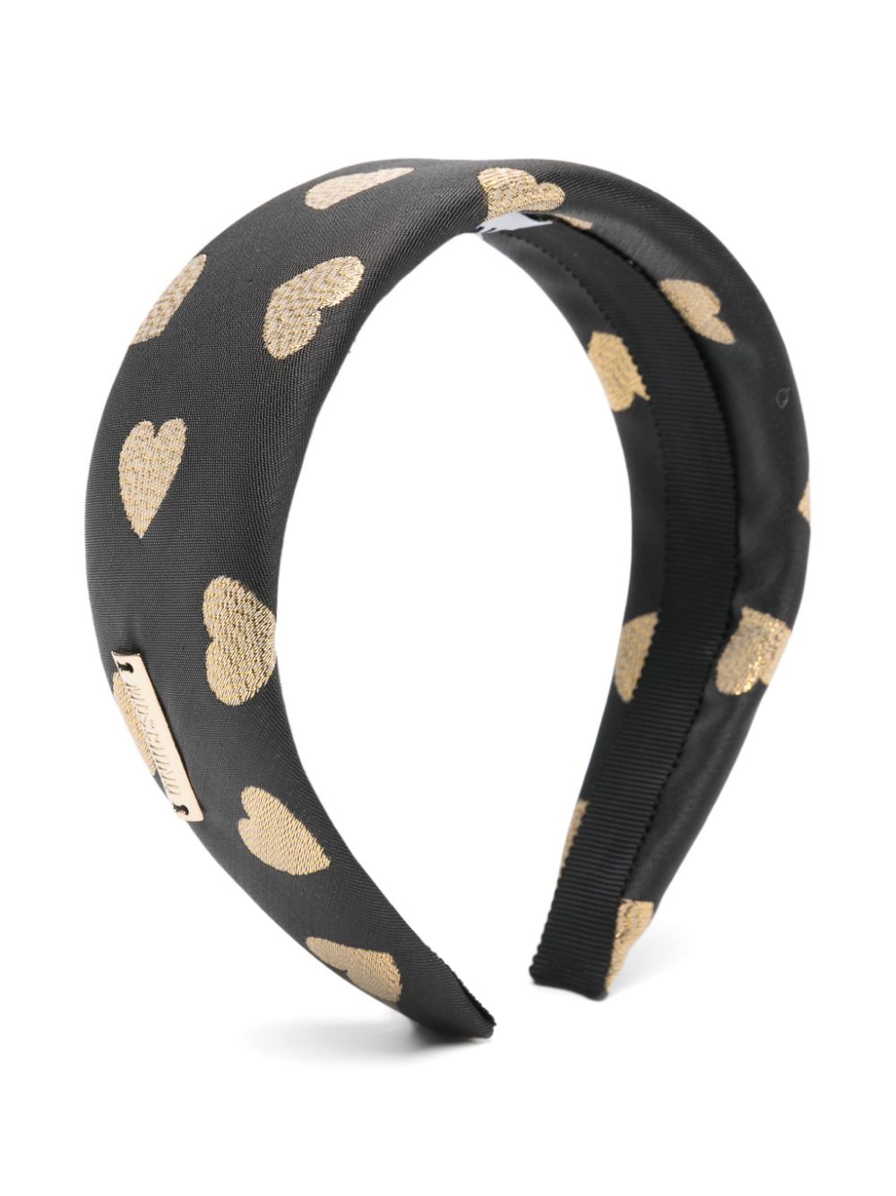 Moschino Kids heart-print headband - Nero