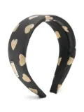 Moschino Kids heart-print headband - Black