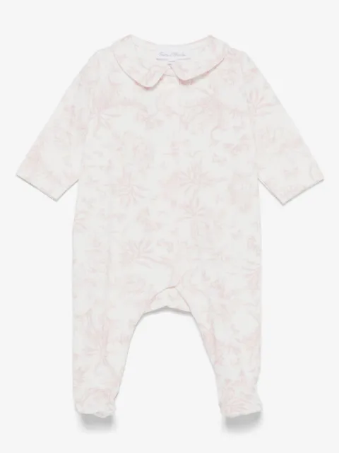 Tartine Et Chocolat leaf-print velvet pyjamas