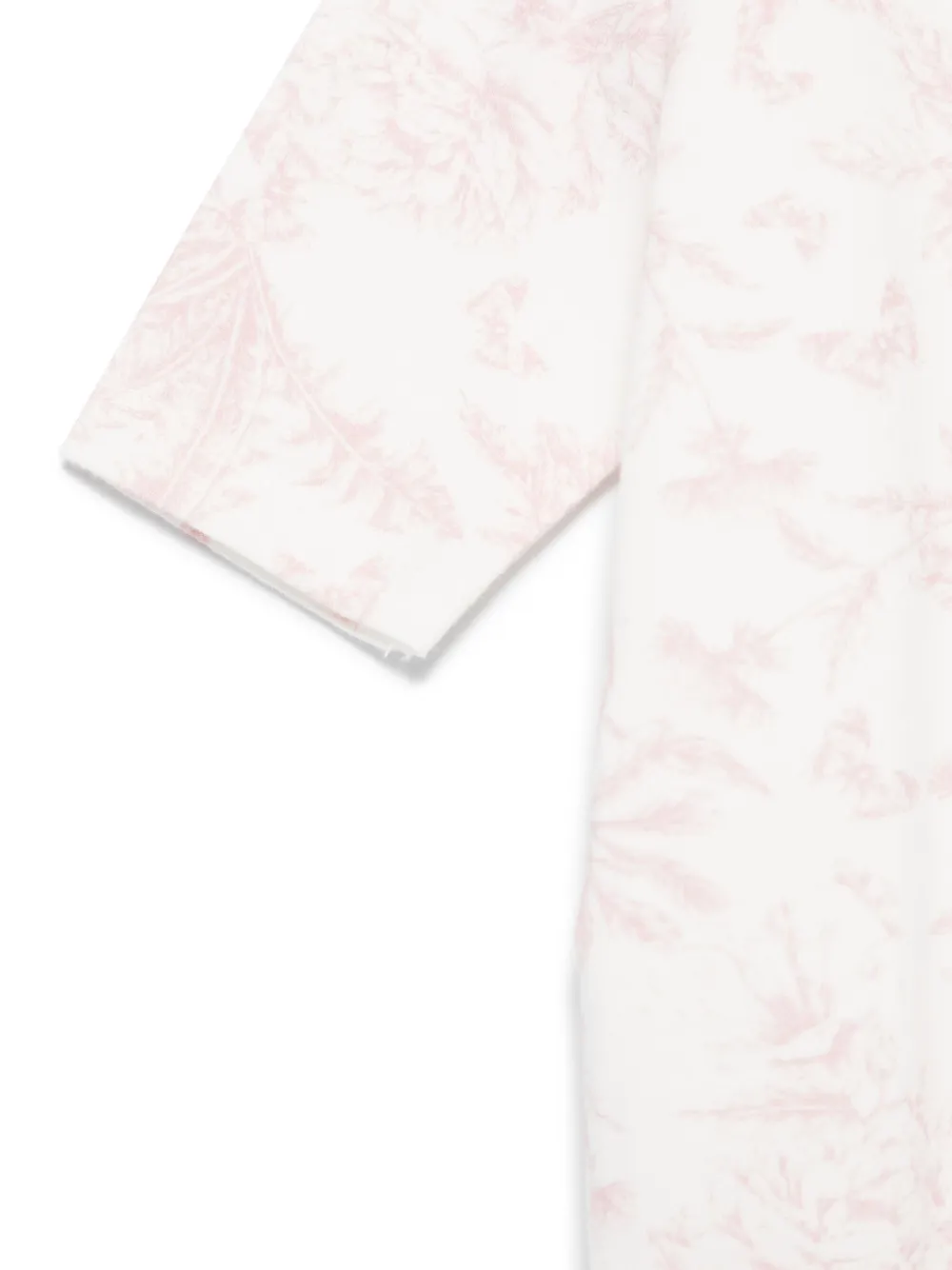 Tartine Et Chocolat Fluwelen pyjama met bladerprint Roze