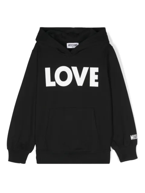 Moschino Kids logo-print hoodie