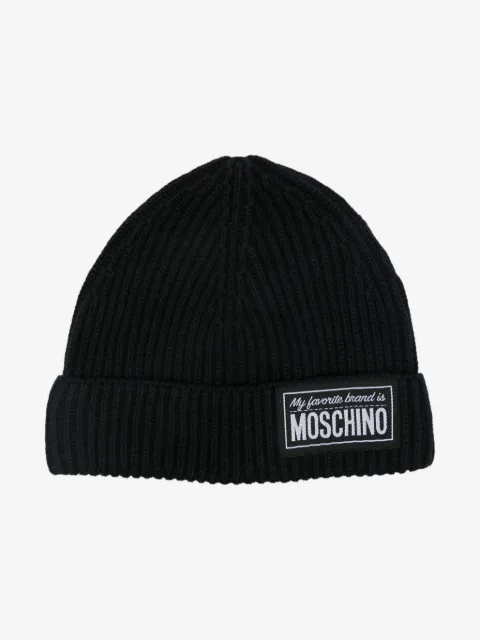 Moschino Kids mössa med logotypmärke