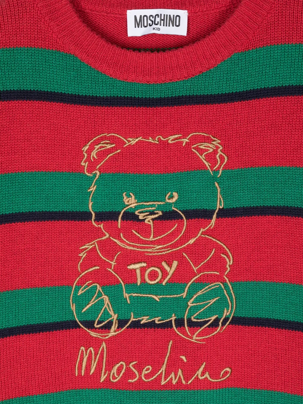 Moschino Kids Trui met geborduurde teddybeer Rood