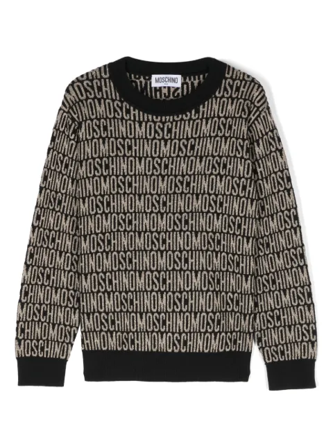 Moschino Kids سويتر جاكار بشعار الماركة