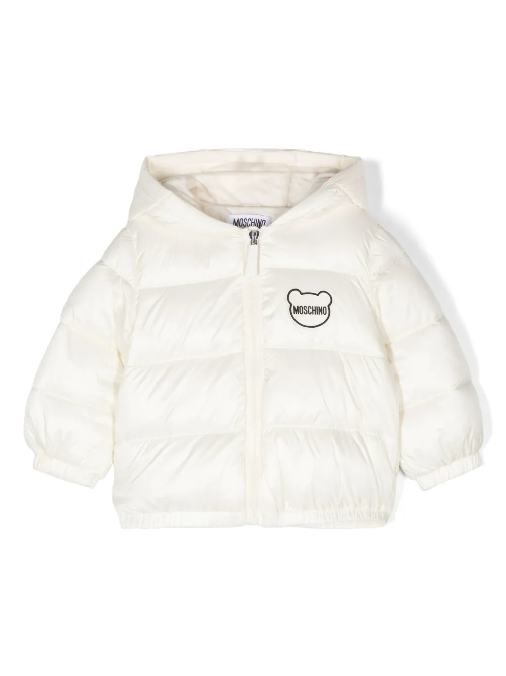 Image 1 of Moschino Kids logo patch padded jacket