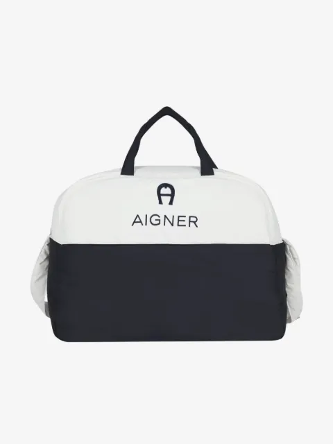 Aigner Kids pañalera con logo bordado
