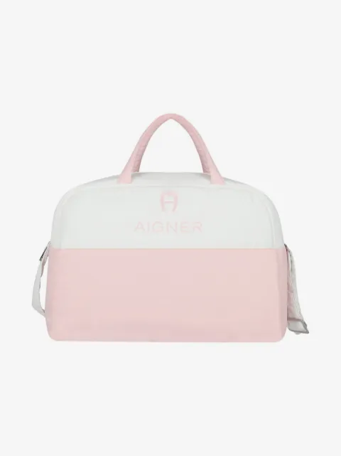 Aigner Kids pañalera con logo bordado