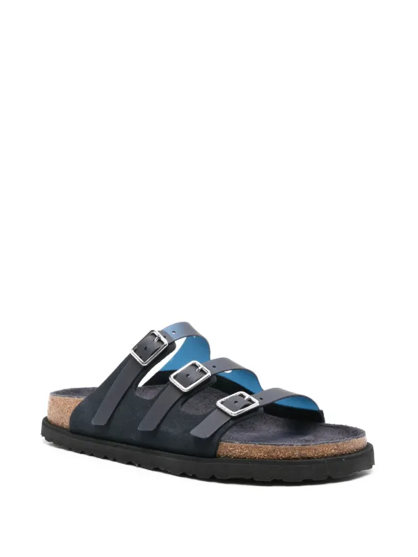 Birkenstock Florida Slippers Blauw FARFETCH NL