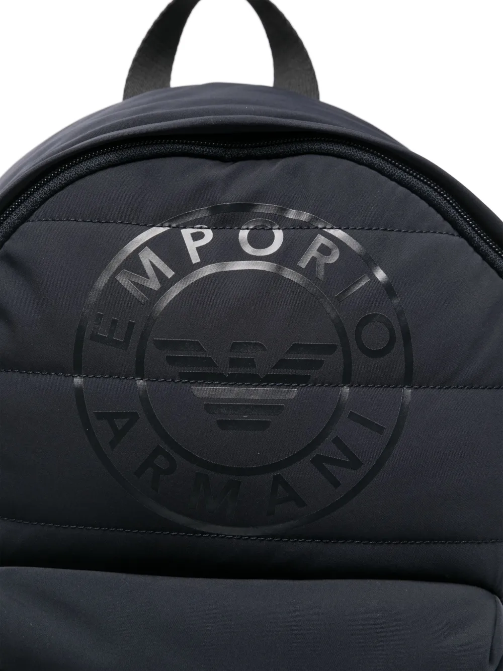 Emporio Armani Kids Rugzak met logoprint Blauw