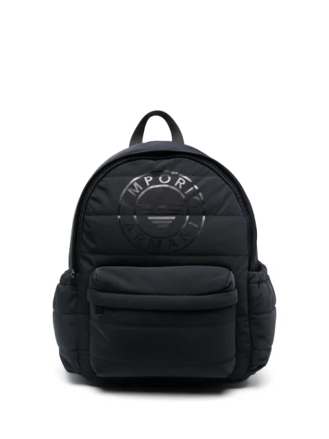 Emporio Armani Kids logo-print backpack