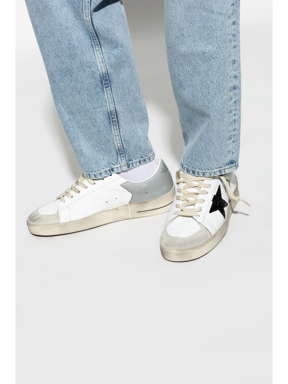 Shop Golden Goose Stardan Sneakers In White