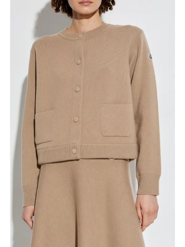 Moncler パデッド カーディガン | ニュートラル | FARFETCH JP