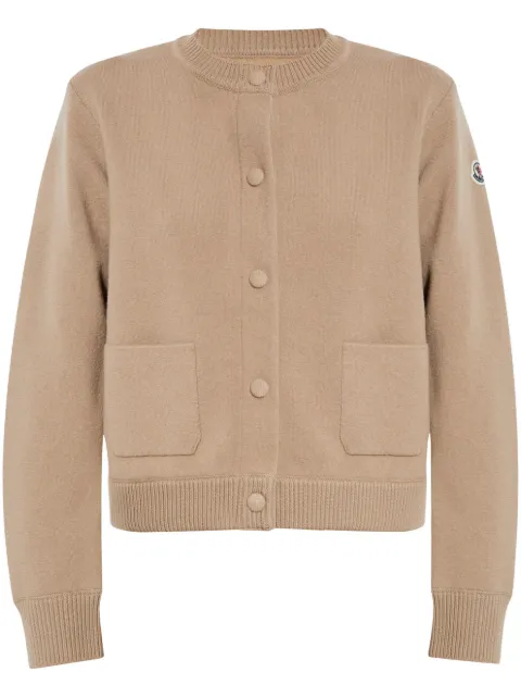 Moncler padded wool cardigan 