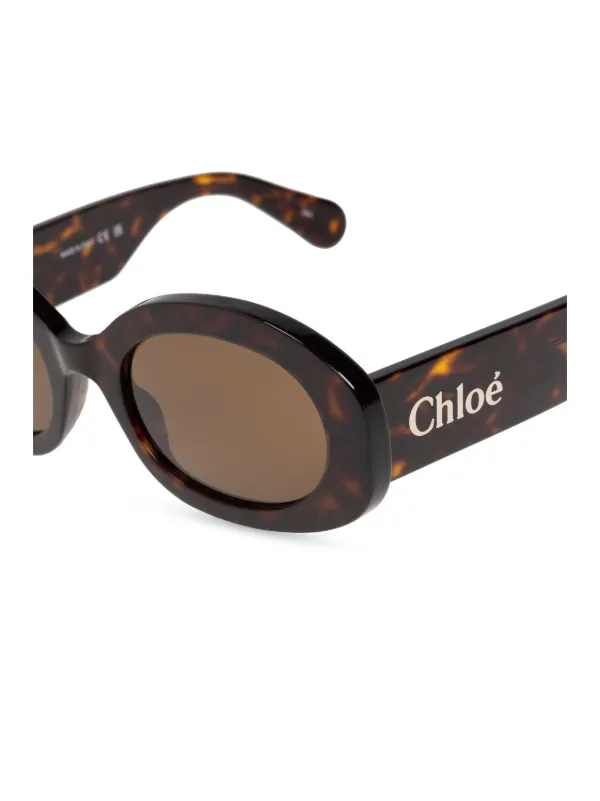 サングラス CHLOE Brown Acetate Sunglasses Chloé Sunglasses In Brown Acetate | italist