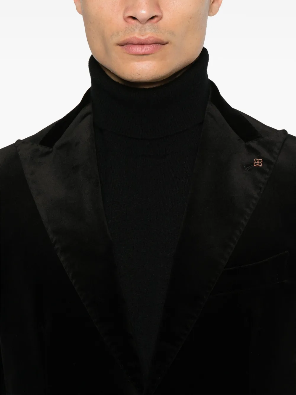 Tagliatore Fluwelen blazer Zwart