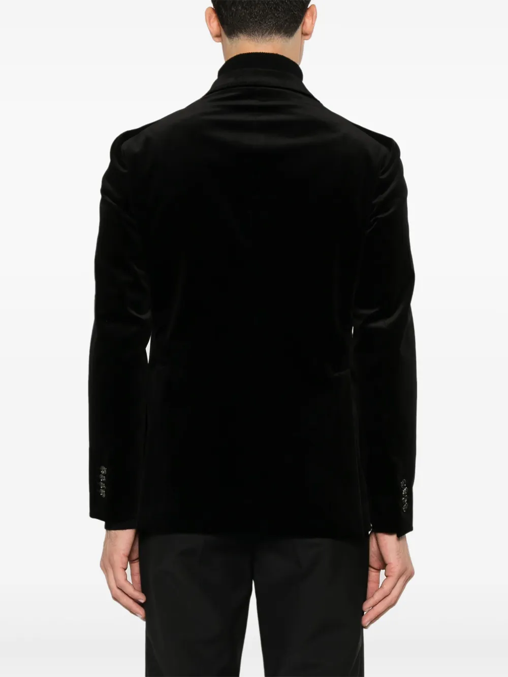 Tagliatore Fluwelen blazer Zwart