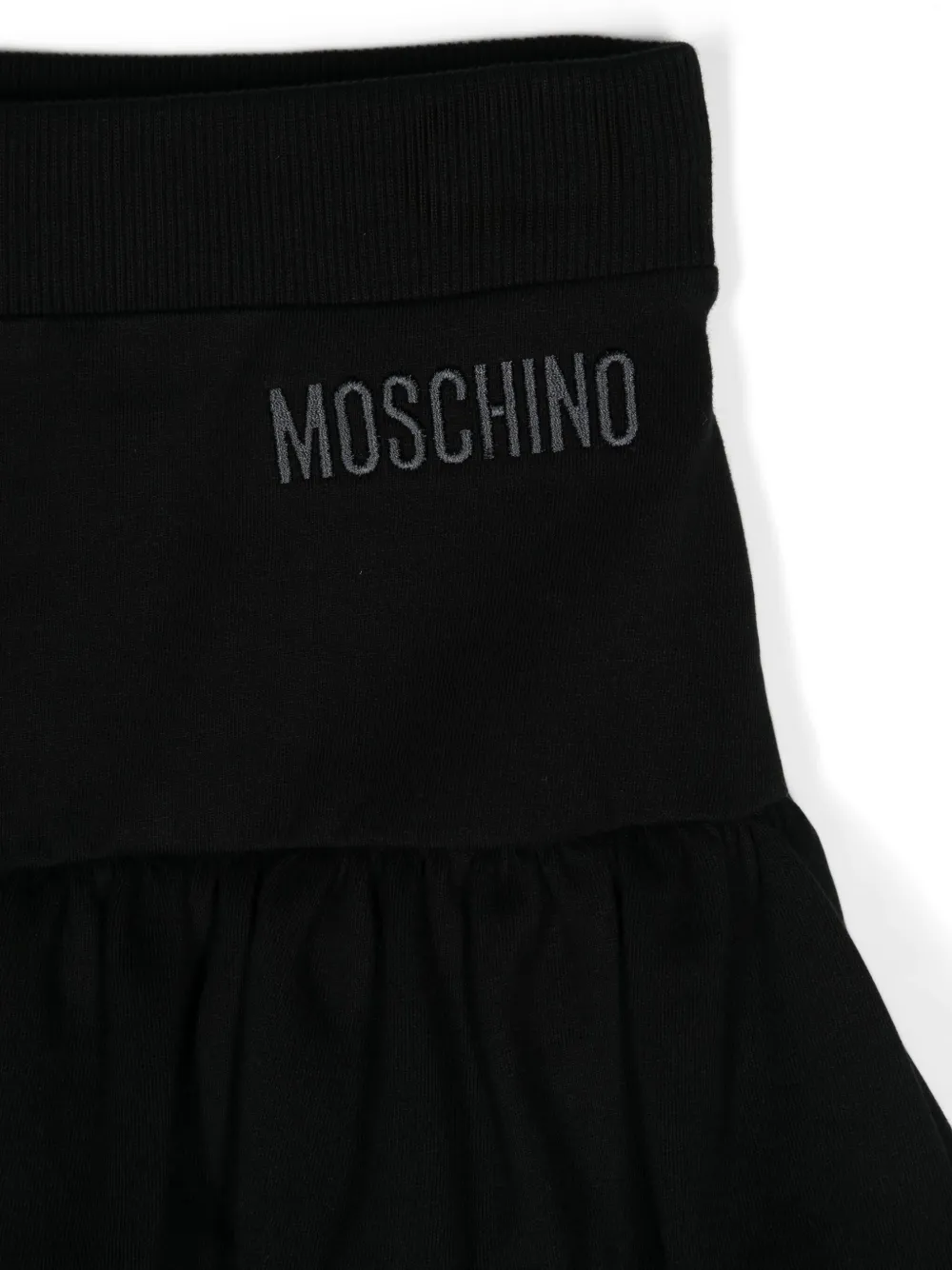 MOSCHINO LOGO-EMBROIDERED SKIRT