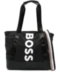 BOSS Kidswear logo-print diaper bag - Black