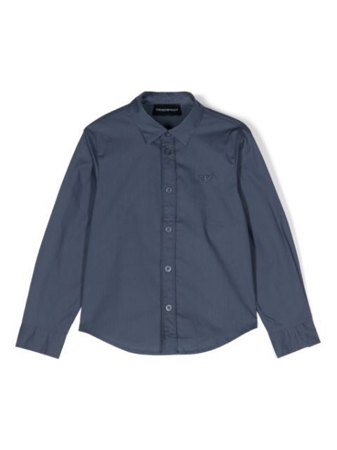 Emporio Armani Kids logo-patch shirt 