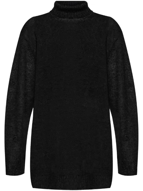 Yohji Yamamoto suéter con detalles rasgados