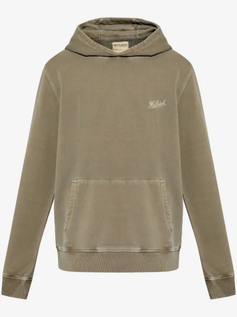 Woolrich hoodie con logo bordado